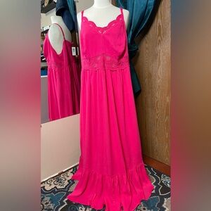 TORRID Washable-Gauze Lace-inset Maxi Dress 3X BNWT